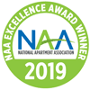 NAA 2019 Excellence Award Badge